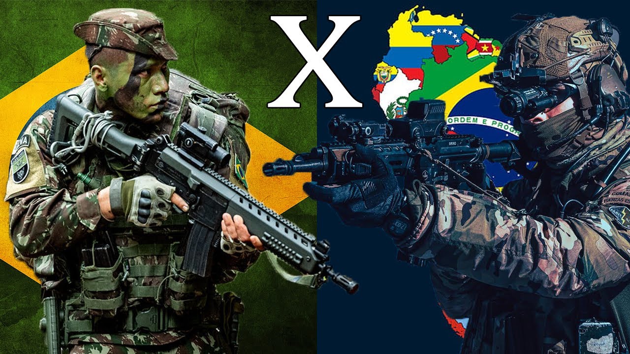 Brasil x America do Sul - Comparação Militar (2025)