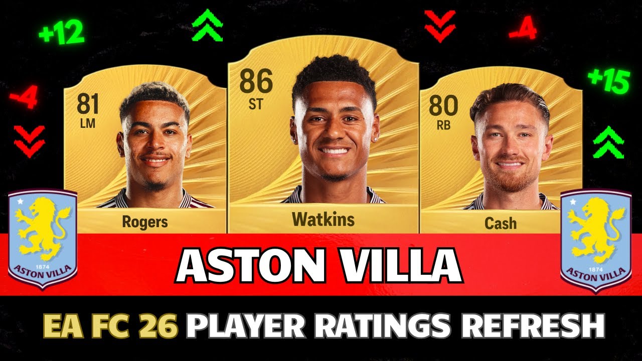 FIFA 26 | ASTON VILLA PLAYER RATINGS IN FC 26! 😱🔥 ft. Cash , Watkins , Martinez …
