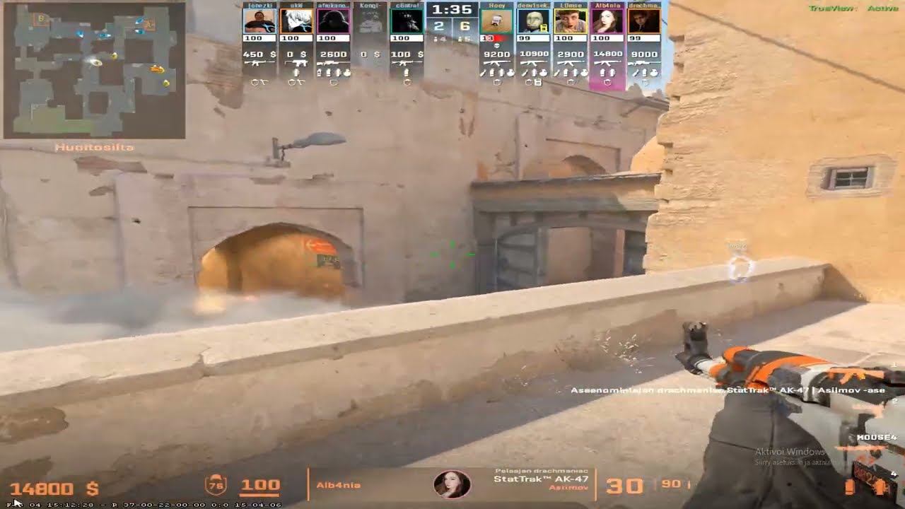 Faceit lvl 9 - 1080x1080 144hz - 1900elo - Enemy POV - 6.33KD  *Destroying finnish 4 stack*