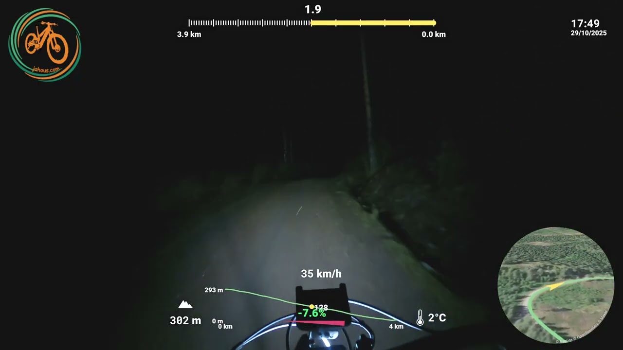 Night ride down to Aas Gård #gopro #mountainroads #dirtroads