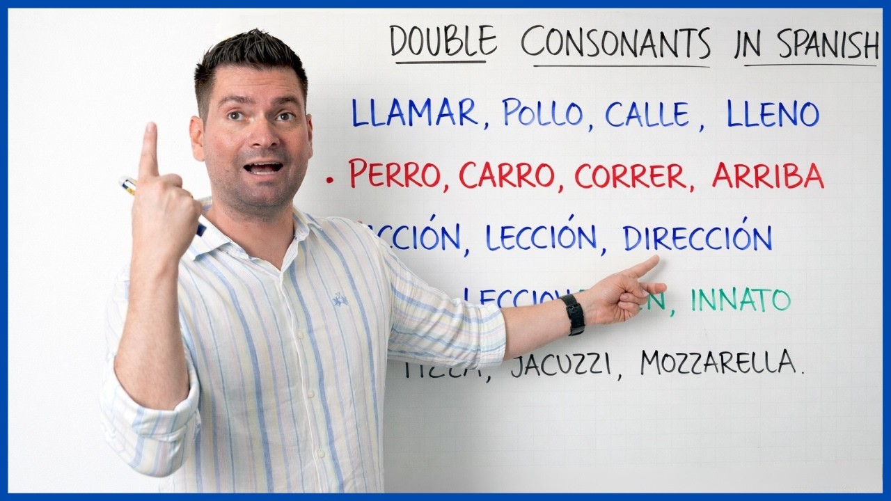 Double Consonants in Spanish - RR, LL, CC, NN