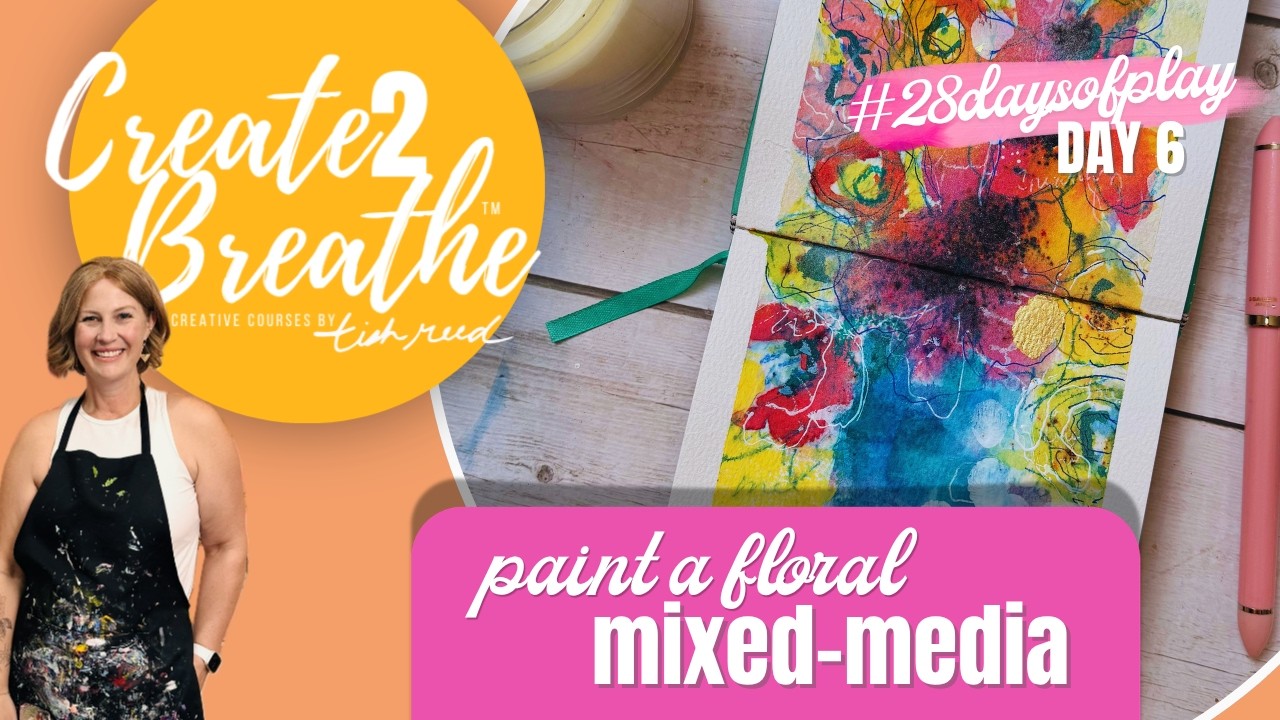 Loose Sketchbook Watercolor Floral with a Sprinkle of Gratitude