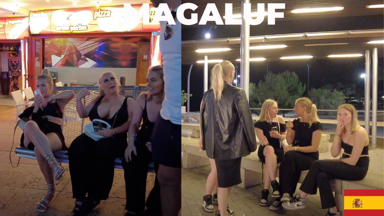 MAGALUF SPAIN NIGHTLIFE WALK TOUE MAY 2023