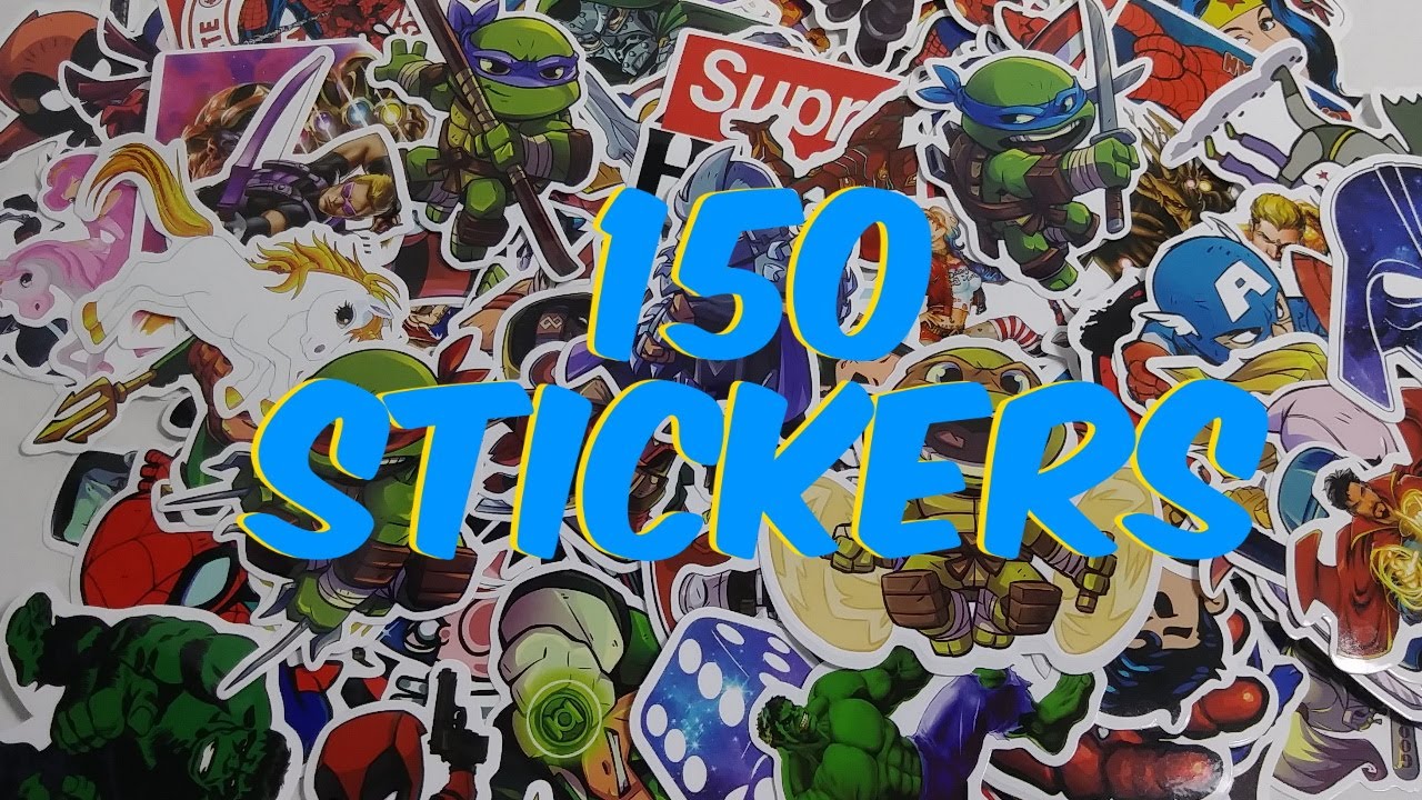 Opening 150+ Amazon Superhero STICKERS! | Sticker Pack