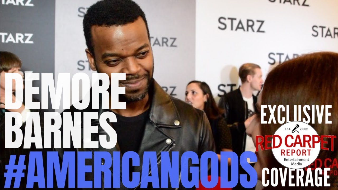 Demore Barnes interviewed at the 2019 STARZ TCA Red Carpet Event for #AmericanGods #TCA19 #STARZ