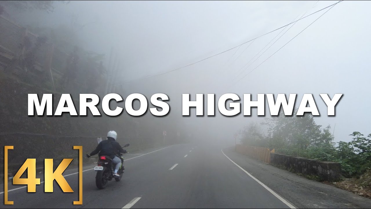 The Descent From Baguio | Foggy Driving Tour at Marcos Highway | Baguio-La Union | 4K | Philippines