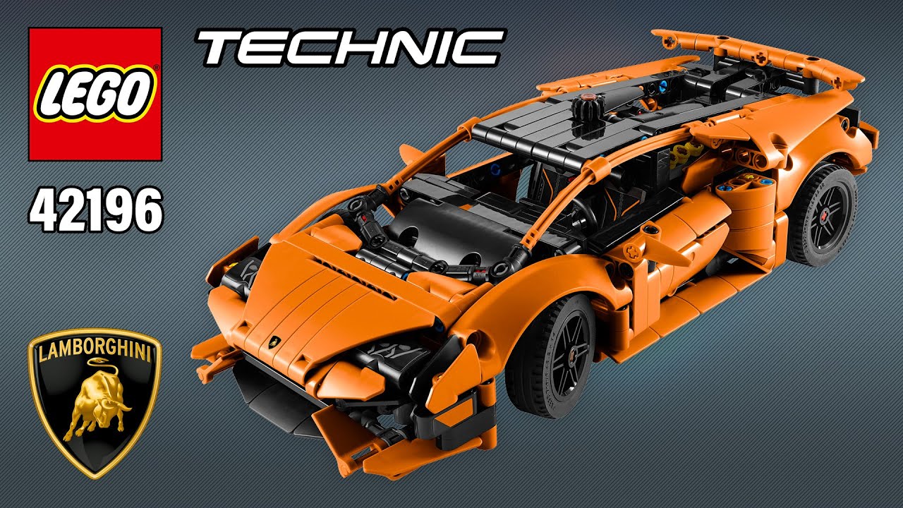 LEGO Technic™ Lamborghini Huracán Tecnica Orange (42196) [806 деталей] Пошаговые инструкции по сб...