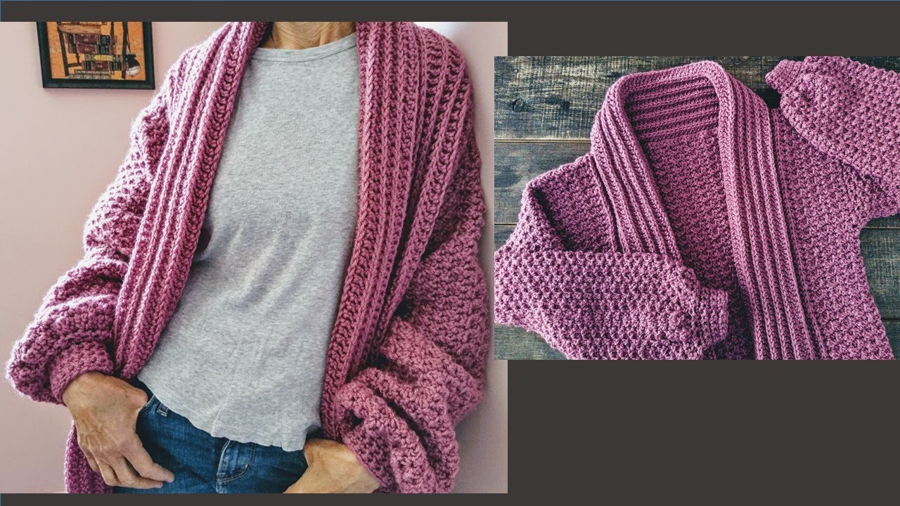 Suéter a crochet para mujer muy fácil ¡Paso a paso!