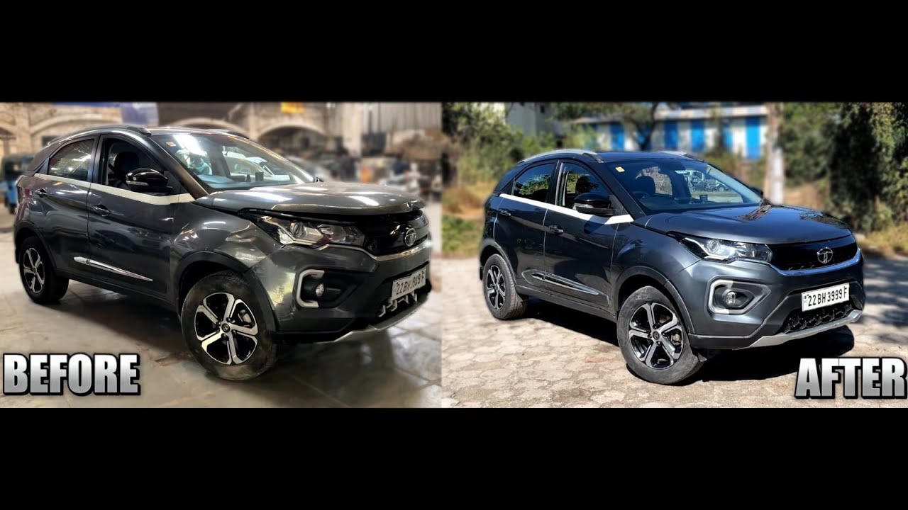 Tata Nexon Fender & Bumper Damage in Minor Front-End Accident &ndash; Quick Fix?