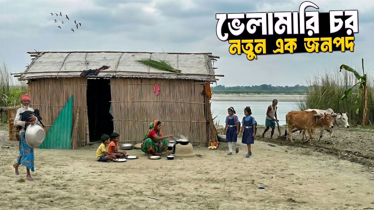 ভিটেহারা মানুষের চর ভেলামারী | Char Velamari | Remote Island Of  Bangladesh