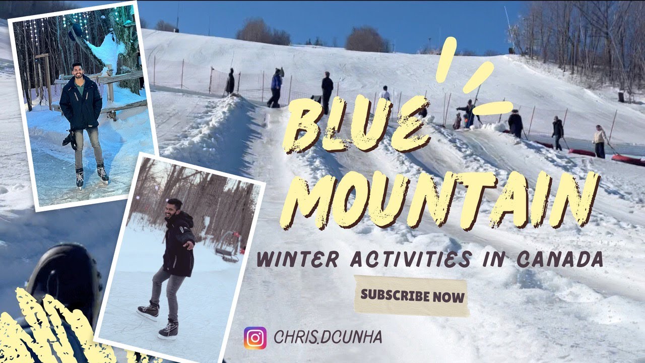 Winter Wonderland Vlog at Blue Mountain, Collingwood Canada 🎿❄️ All Day Pass | Skating, Snow Tubing