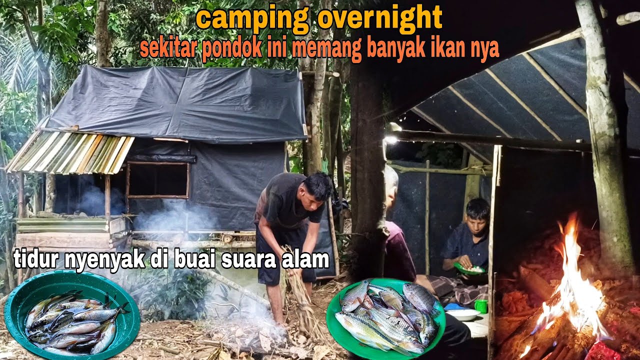 CAMPING OVERNIGHT|| TIDUR NYENYAK DI SHELTER SEDERHANA