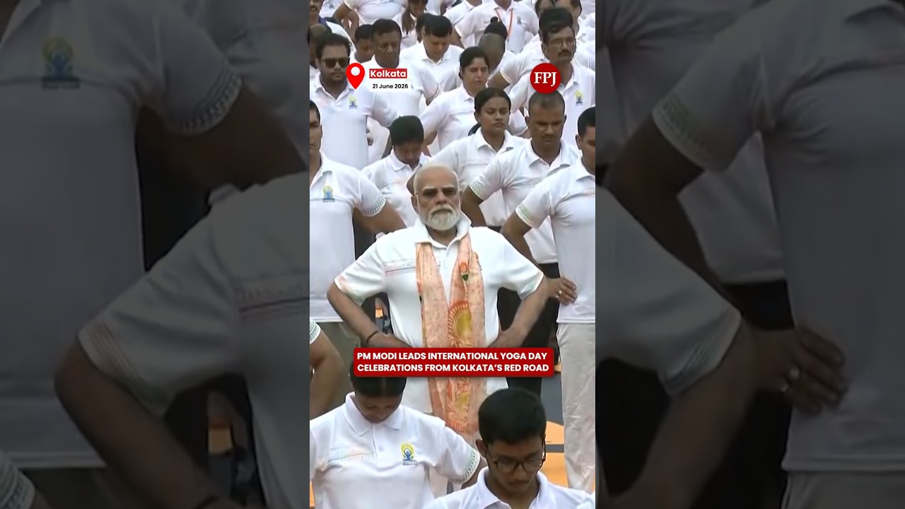 Kolkata Goes Yoga Mode! PM Modi Leads from Red Road #pmmodi #yogaday