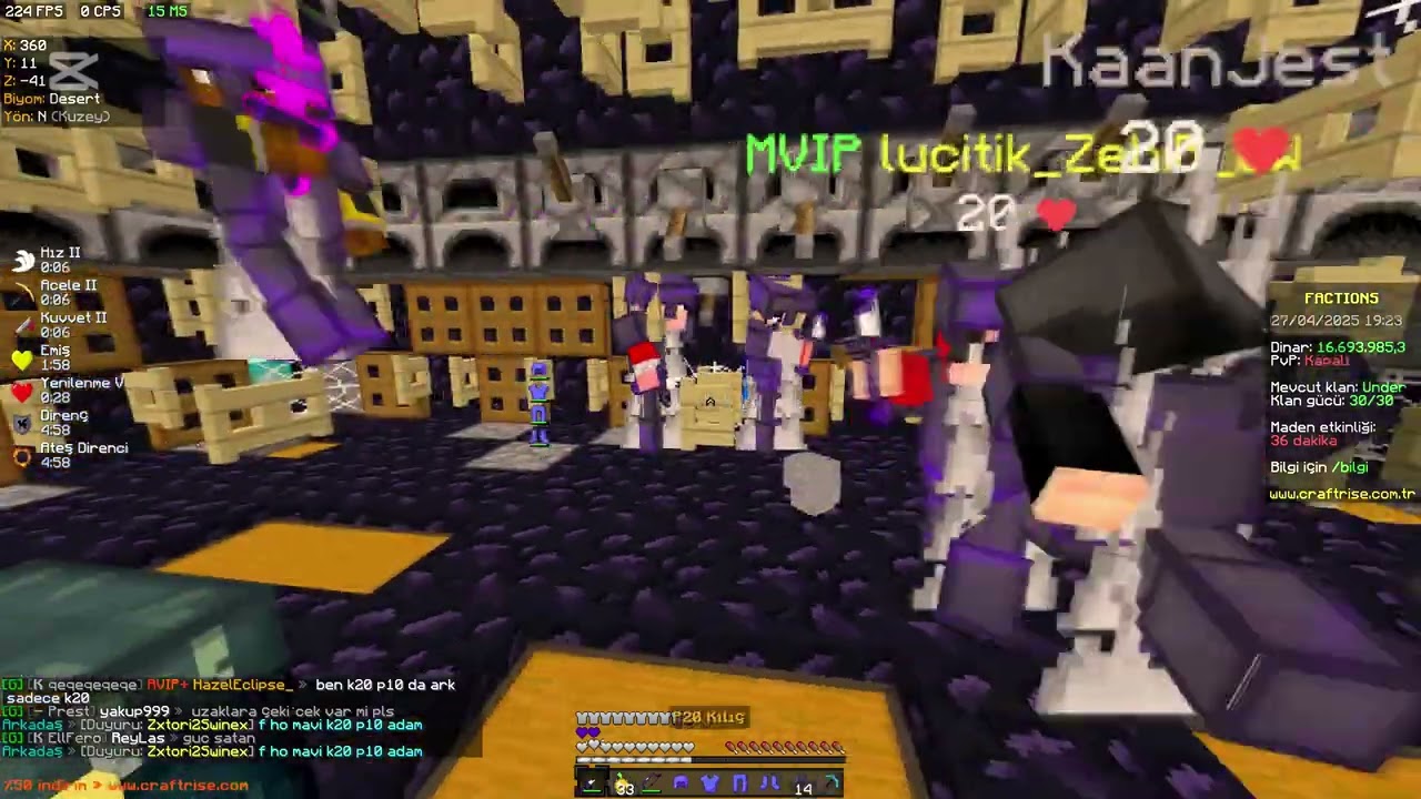 CraftRise Factions | “ TMAX 🚨” #craftrise #factions #vs