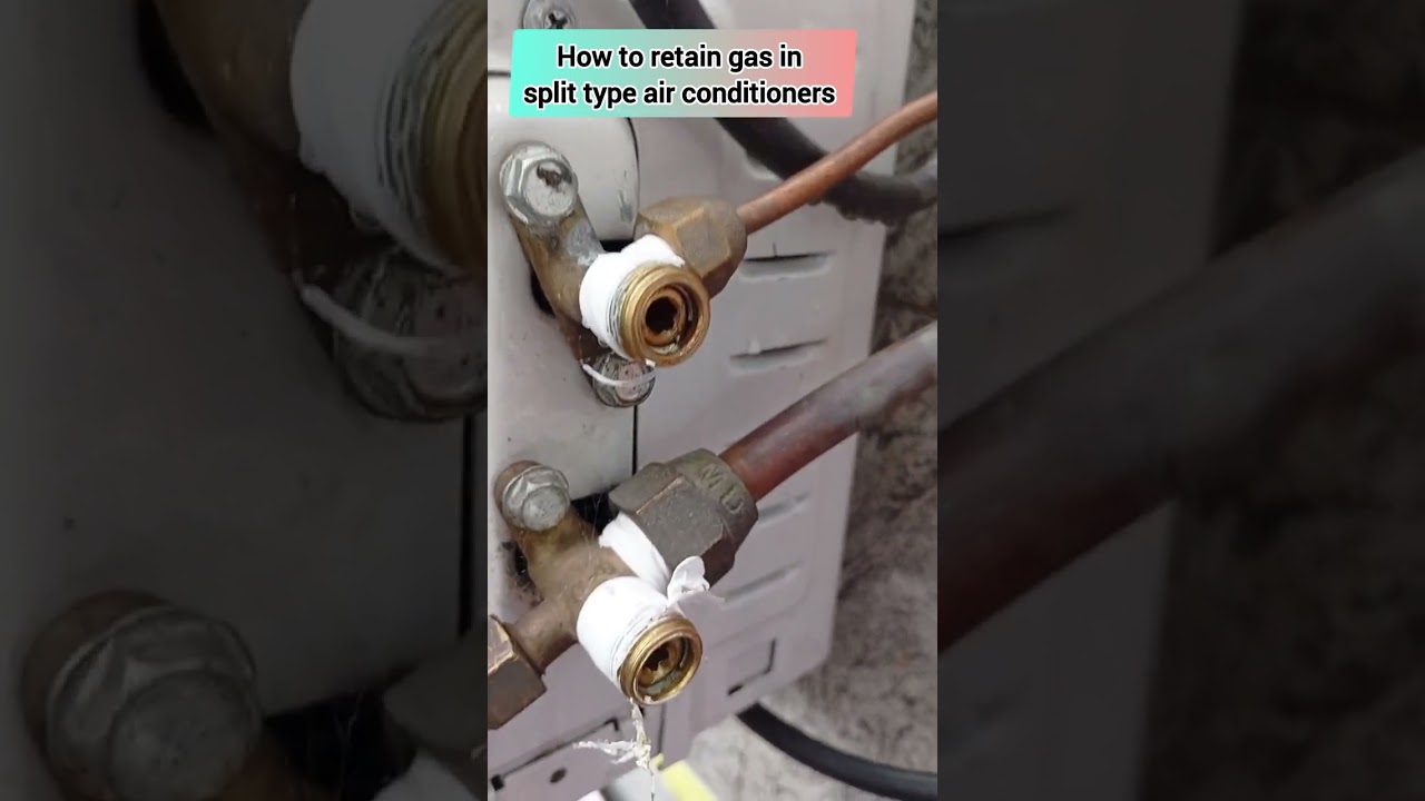 how to trap, retain and safe gas or refrigerant in an ac compressor
