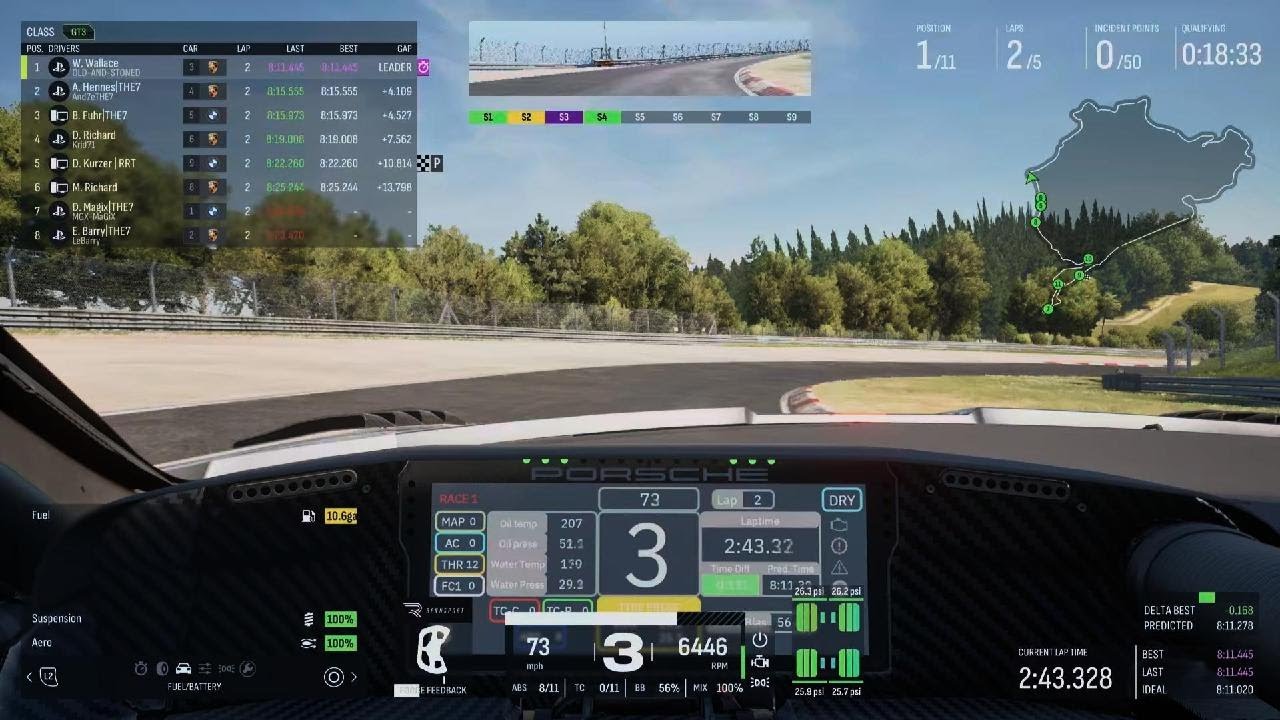 RENNSPORT_ THE 7 nords test race pole qualy lap 8.10.1 default set up