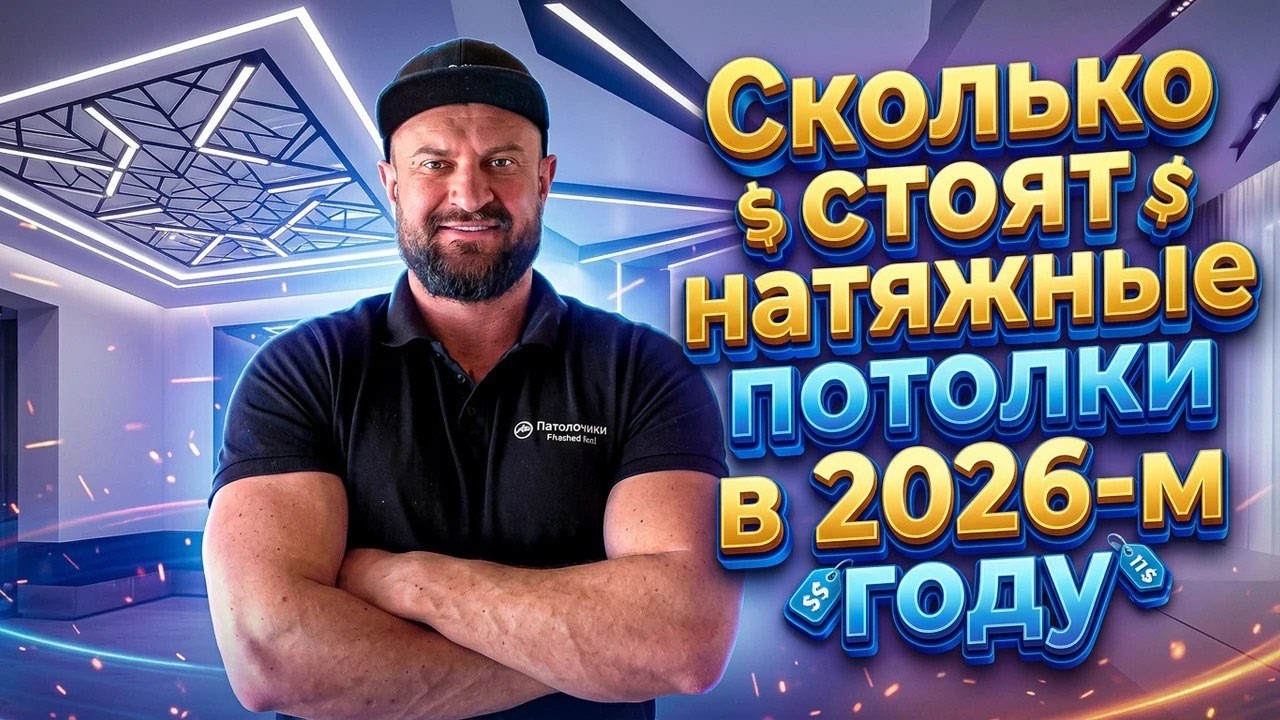 Сколько стоят натяжные потолки в 2026? Цена за м² | Эконом, База, Премиум