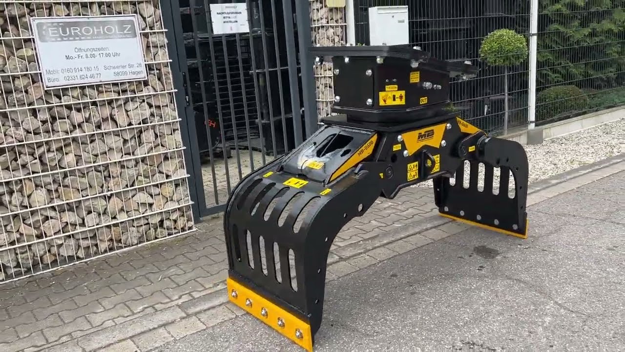 MB Crusher Sortiergreifer G600 S4 f&uuml;r Bagger von 6 bis 12 Tonnen, hydraulische Rotation bis 360 Grad