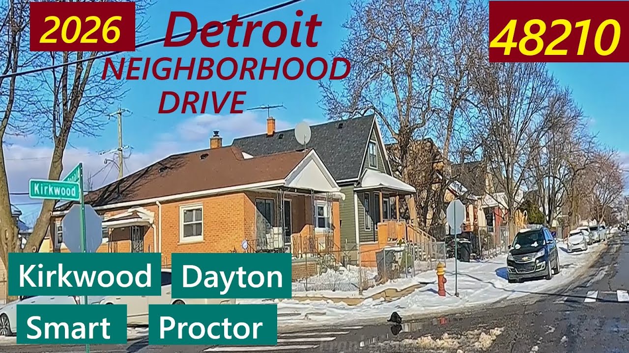Driving Detroit's Lonyo/McGraw Neighborhood. 48210. Dayton. Smart. Kirkwood. Proctor. January, 2026.