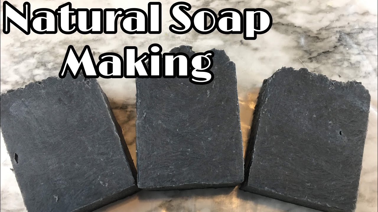 Activated Charcoal Hot Process Soap | Natural Soap Making