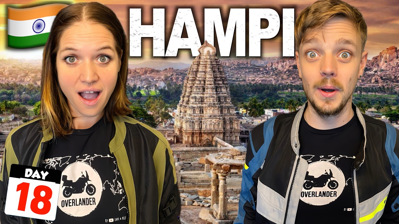 18🇮🇳 I Can&rsquo;t Believe What I&rsquo;m Seeing! 😱 Hampi, Karnataka 🇮🇳 Riding India
