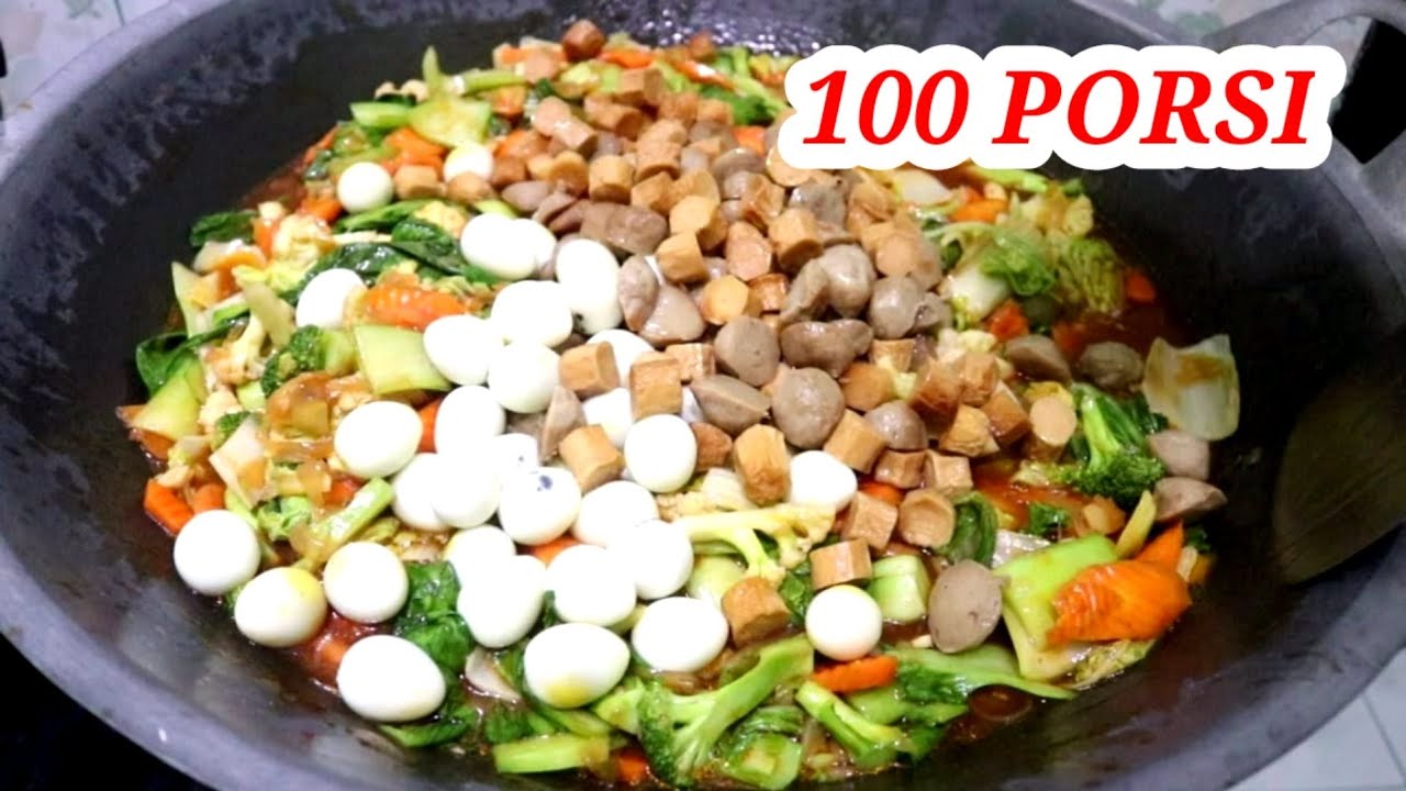 CARA BUAT 100 PORSI CAPCAY GORENG YG ENAK MAKNYUS