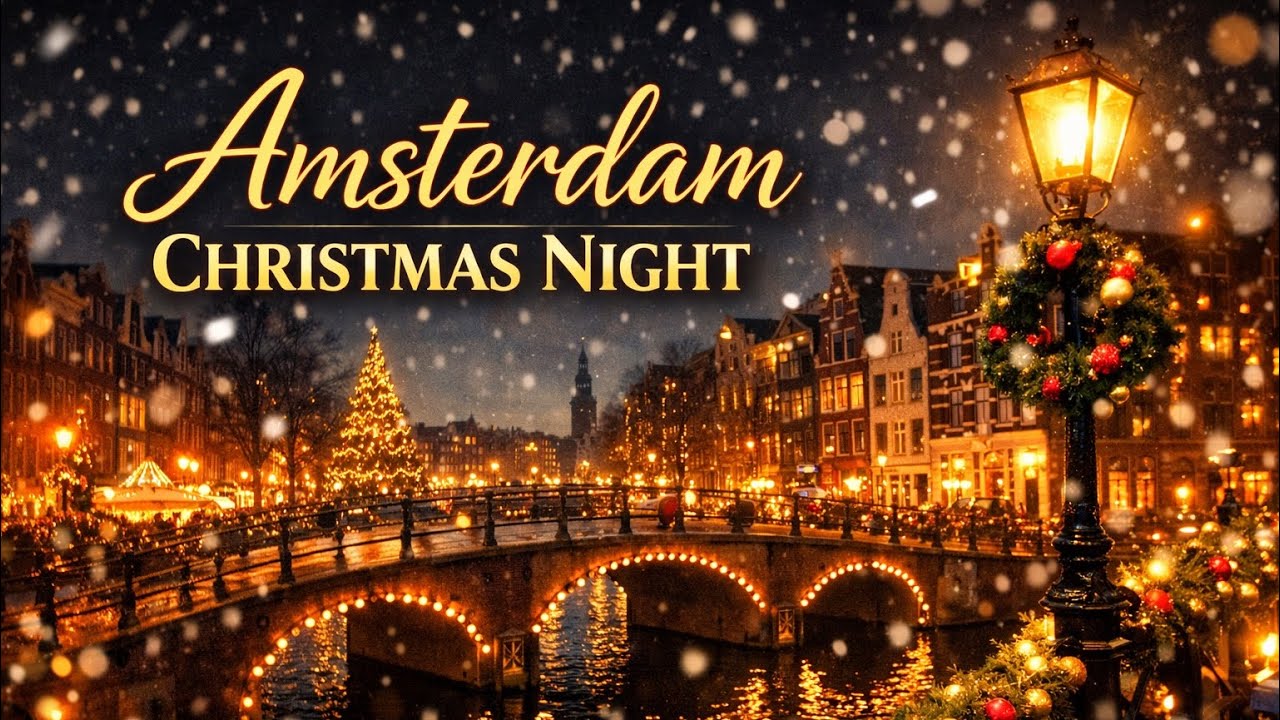 Amsterdam by Night: Festive Vibes! | 4K UHD