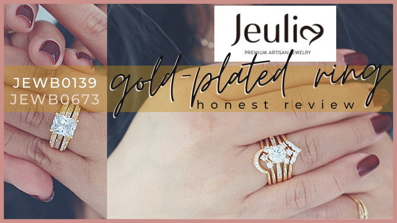 jeulia gold plated rings  HONEST review | JEWB0673 & JEWB0139