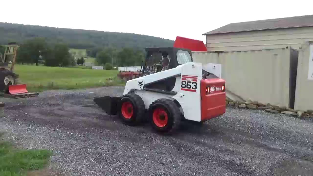 1999 Bobcat 863 Rubber Tire Skid Steer Loader 73HP Turbo Diesel Loader For Sale