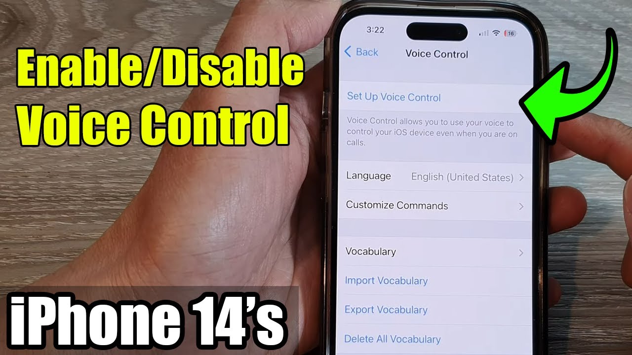 iPhone 14's/14 Pro Max: How to Enable/Disable Voice Control