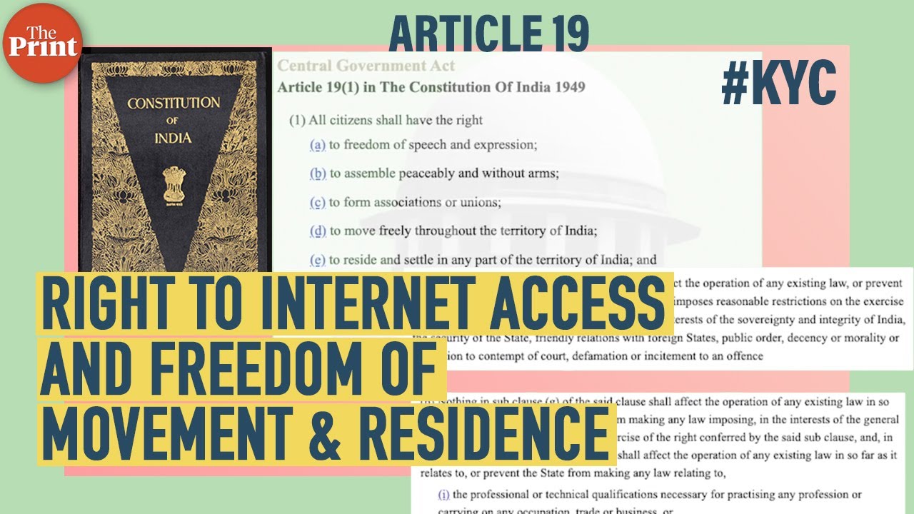 Right to internet access and freedom of movement & residence