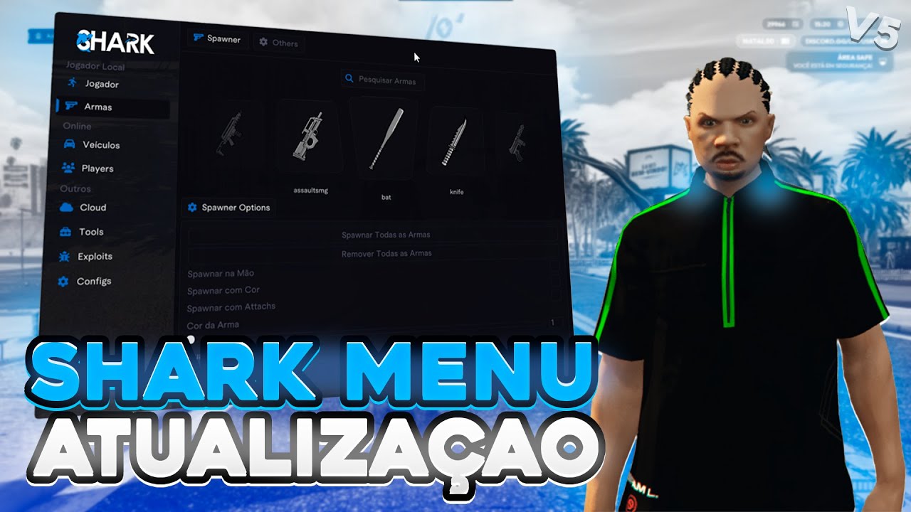 🦈 MELHOR MOD MENU ATUALIZOU !!! SHARK MENU V5 ATUALIZAÇAO 🔥🔥🔥