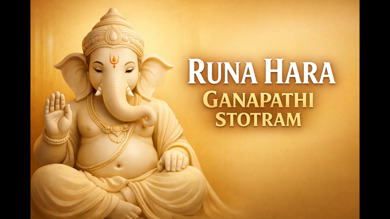 రుణహర గణపతి స్తోత్రం | Runa Hara Ganapathi Stotram | Remove Debts & Obstacles | Powerful Stotram