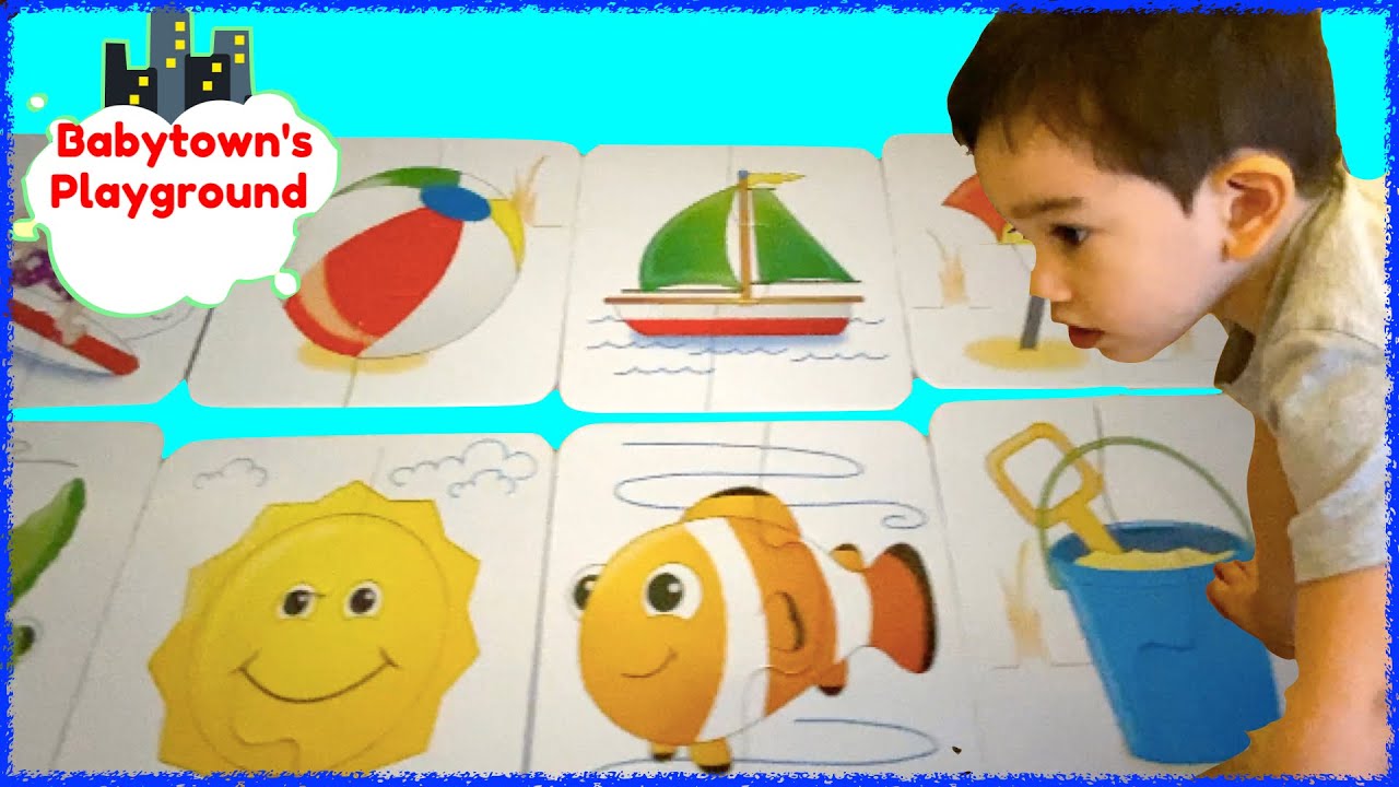 Fun Beach Puzzle for Kids | Learn Words with Babytown!
