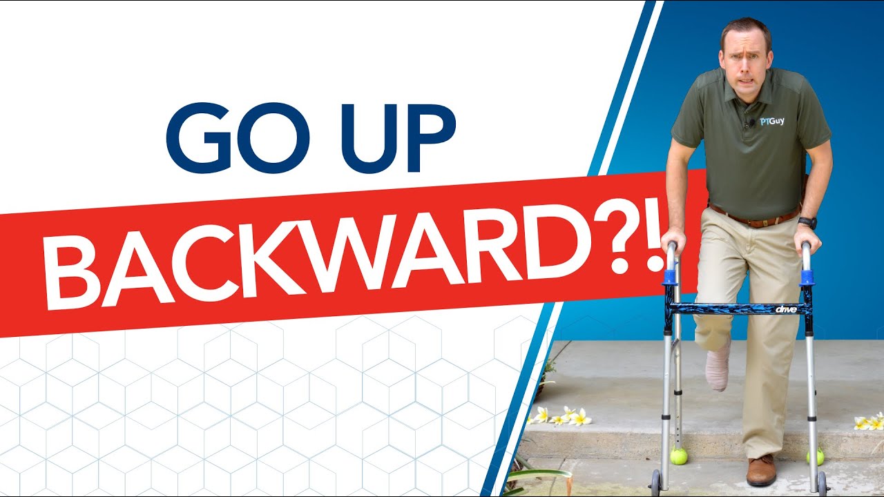 How to Get Up and Down a Step With a Hurt Leg