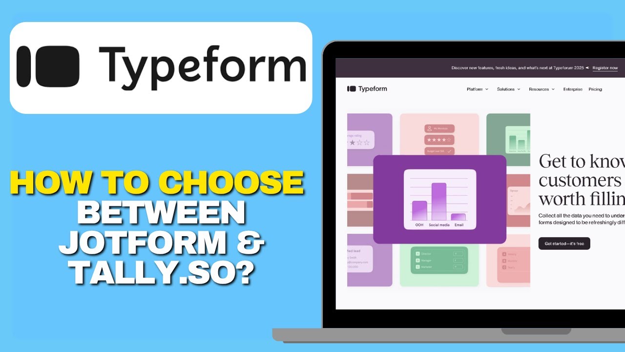 How To Choose Between Typeform, Jotform & Tally.so (Best Form Builder 2026)