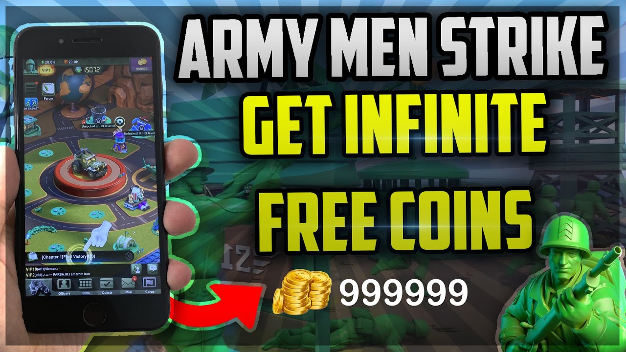 Army Men Strike Hack - How to Get Free Unlimited Coins in Army Men Strike iOS Android