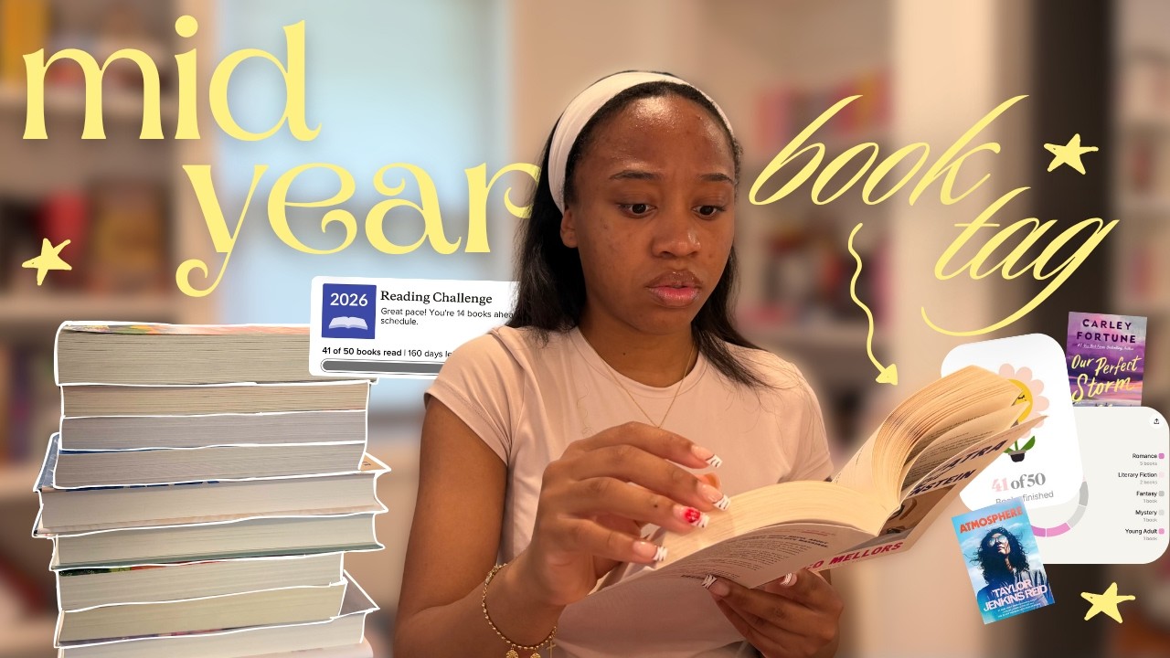 mid year book tag 📖⭐️ (dnfs, reading goals, q&a, stats, and more)