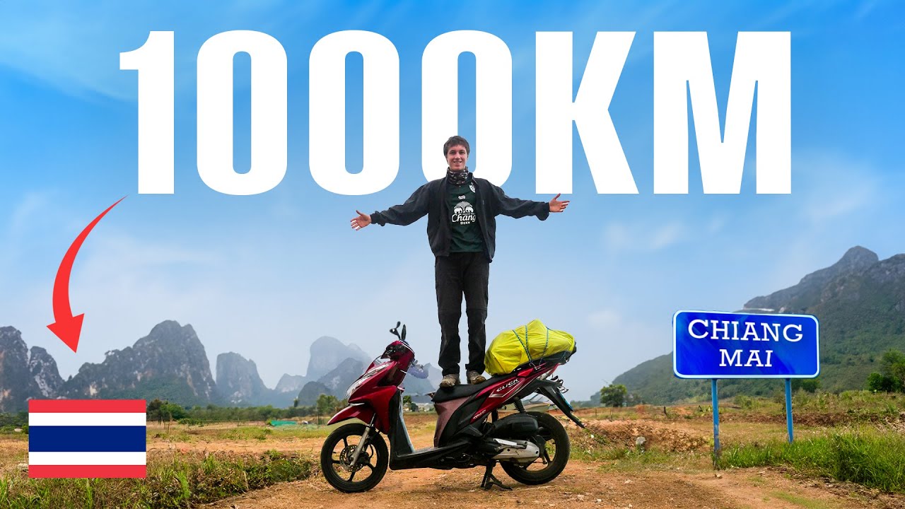 Solo Motorbiking 1000km Across Thailand | Wild Camping & Cultural Immersion