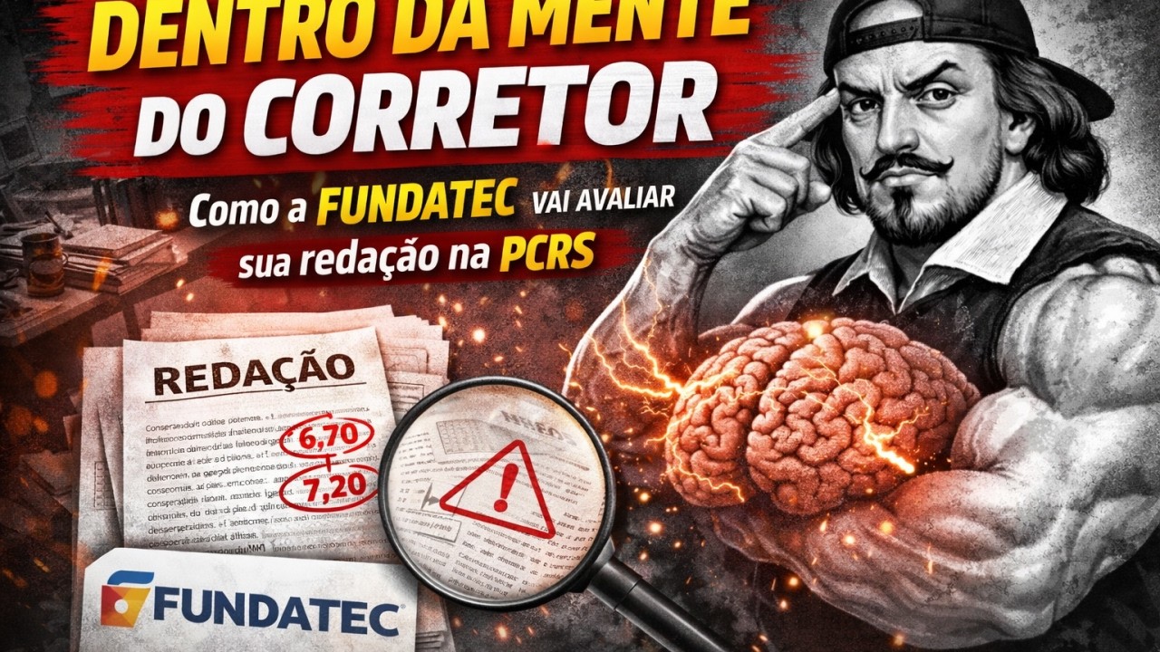 DENTRO DA MENTE DO CORRETOR: Como a FUNDATEC vai avaliar sua redação na PCRS