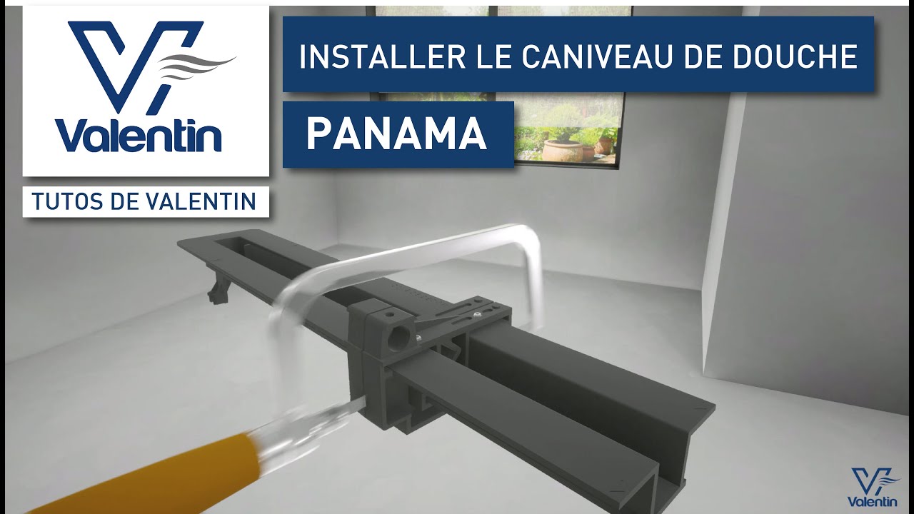 Comment installer le caniveau de douche PANAMA extra-plat?