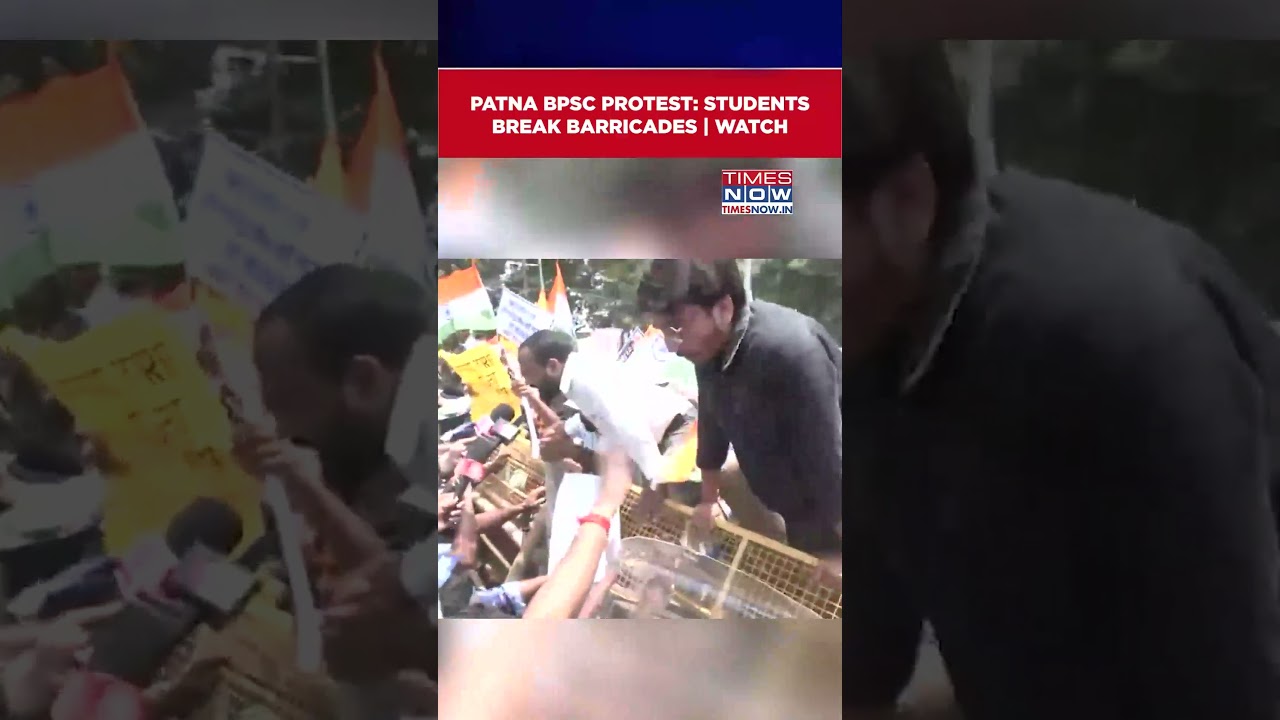 Bihar Students Break Barricades, March Towards Raj Bhavan Over BPSC Exam | Watch #shorts