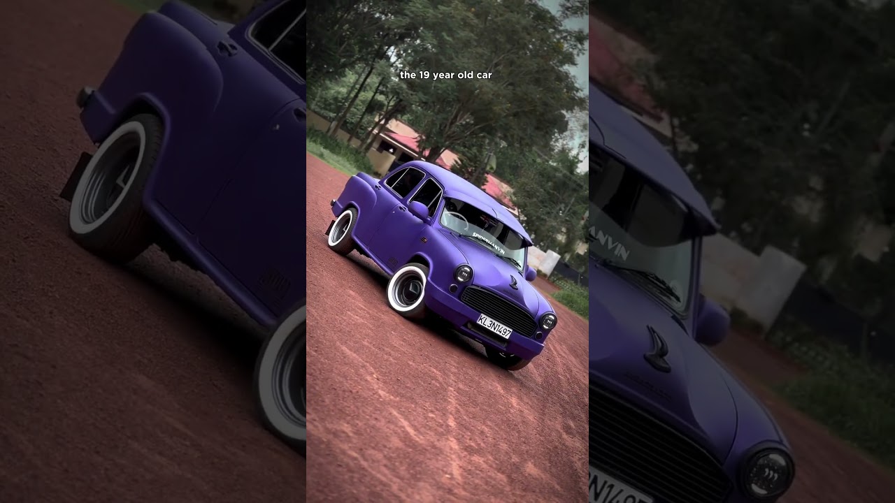 India&rsquo;s First Matte Purple Ambassador💜 #automobile #modified #ambassador #love #driving