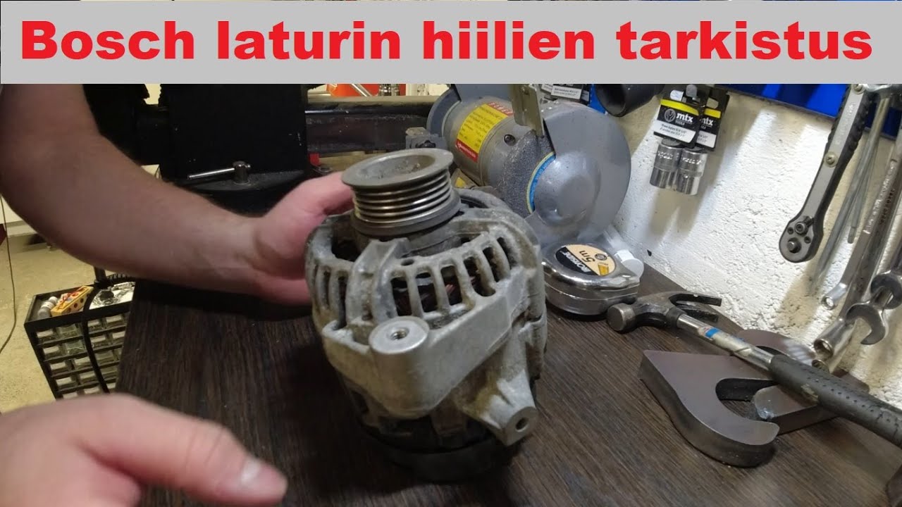 Bosch laturin hiilien tarkistus