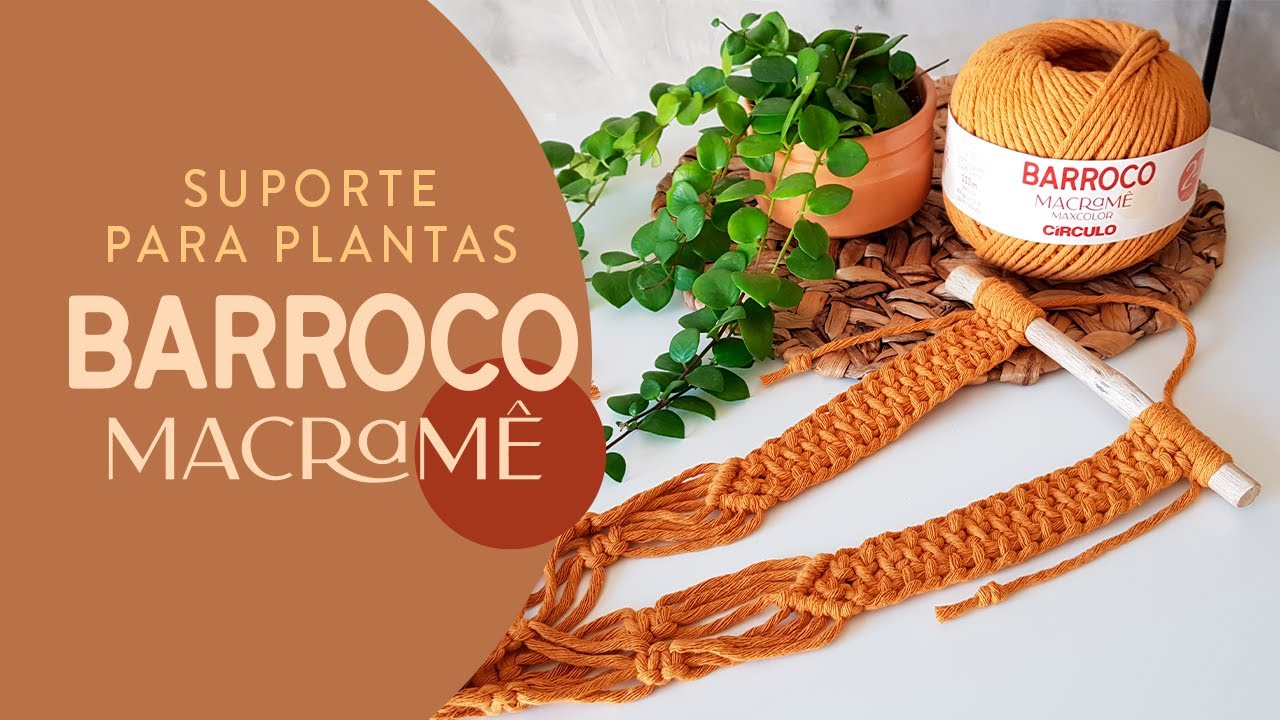 Suporte para Plantas Barroco Macramê