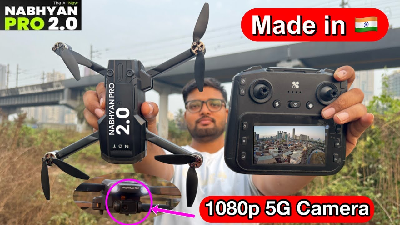 NABHYAN  Drone 2.0 unboxing and review || Best Drone under 10000 with  HD camera smart screen remote