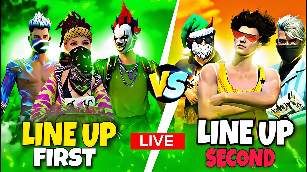 LINE UP FIRST VS LINE UP SECOND BEST OF FIVE (BO5) MATCH