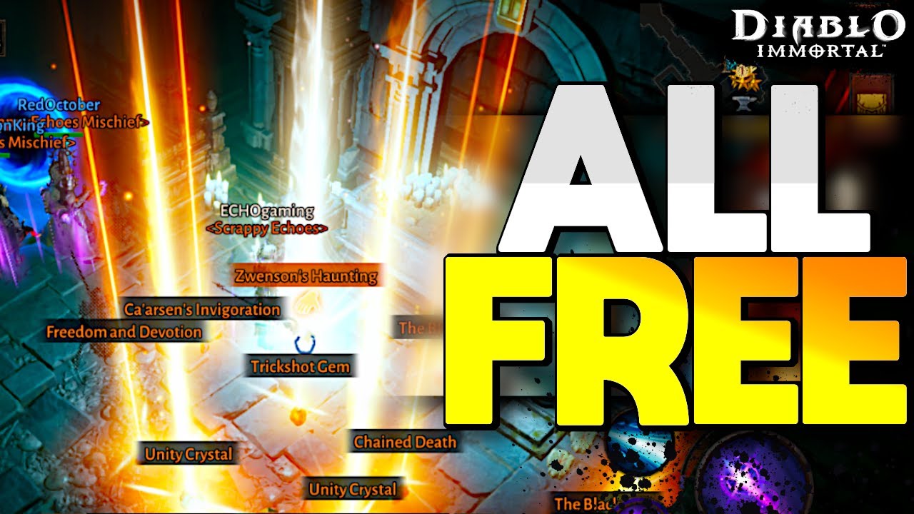 All these Legendary Crests were FREE - Diablo Immortal