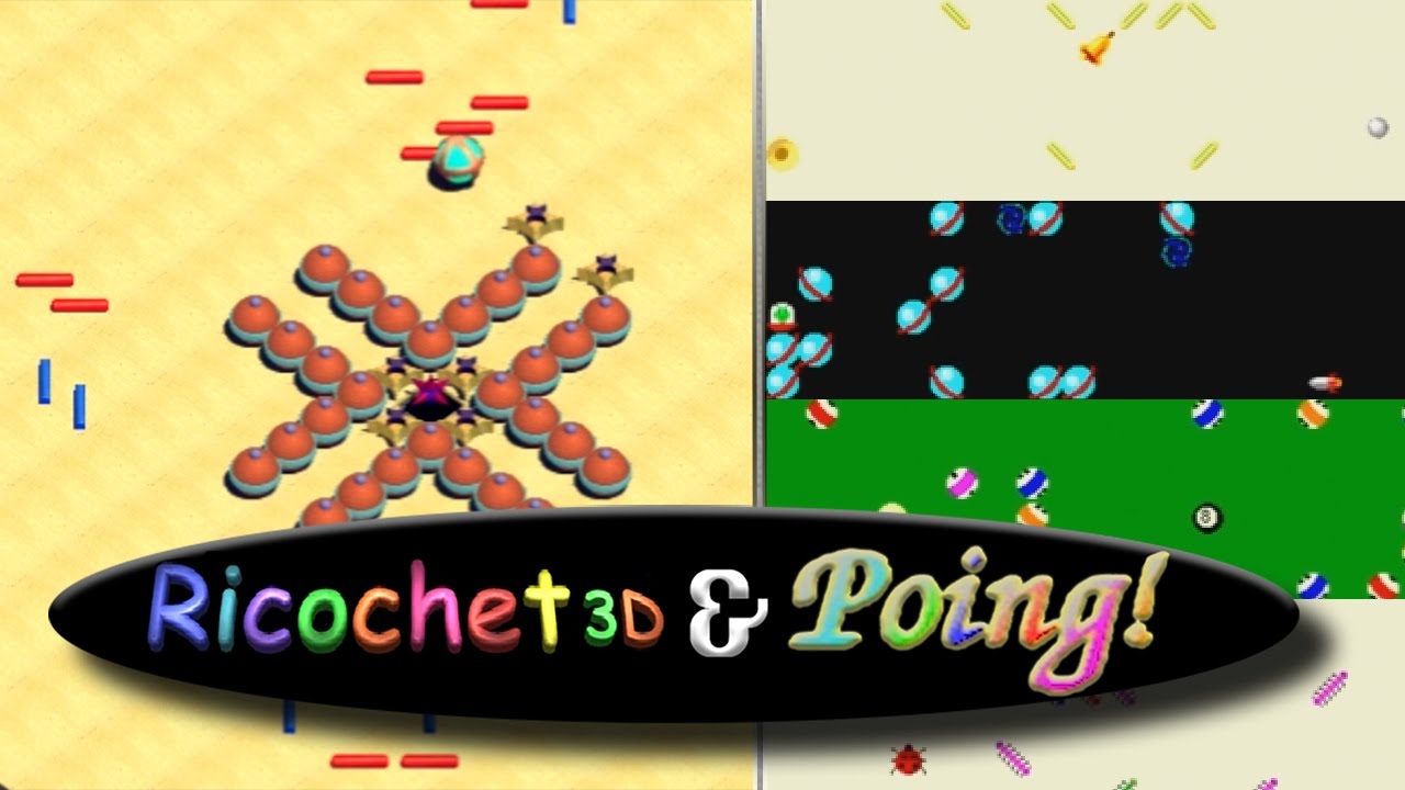 Poing! and Ricochet 3D - How One Concept can be Used in Different Ways