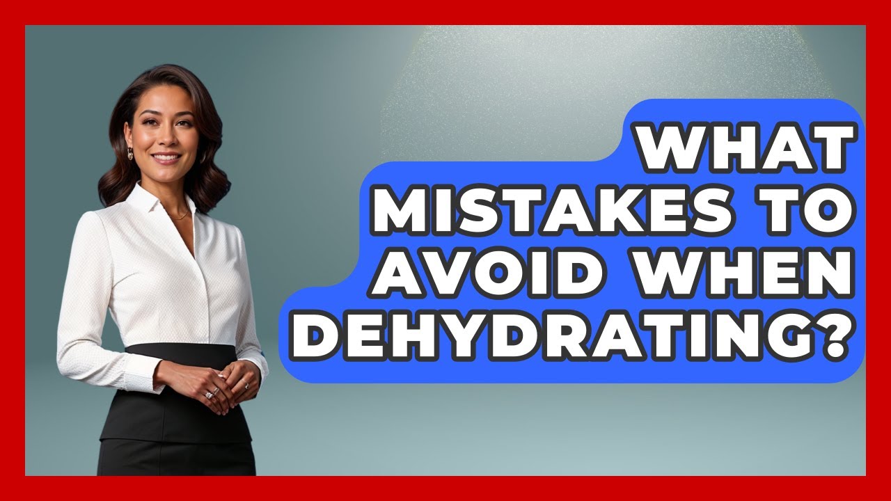 What Mistakes To Avoid When Dehydrating? - The Recovery Kitchen